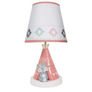 Lambs & Ivy Little Spirit Nursery Lamp Fox Woodland Forest Friends Foxes Girl